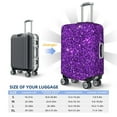 thumbnail image 5 of Picia Purple Glitter Luggage Protector Cover Thicken Suitcase Protector Cover Fit 18-32 Inch Luggage-X-Large, 5 of 9