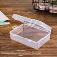 thumbnail image 4 of Mini Caja De Contenedor Transparente, Duradera, Multiusos, A Prueba De Polvo, PP, Rectangular, Transparente, Pequeña Caja De Almacenamiento Con Tapa Con Bisagras Para Joyería, 4 of 7
