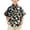 Black, variant on Twczz Boys Hawaiian Shirts with Pocket- Casual Short Sleeve Button Down Summer Beach Floral Shirts Black Size 8