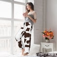thumbnail image 5 of Pajama Pants Women, Brown Cow Sweatpants Soft Sleep Lounge Pants, Casual PJ Bottoms Pants with Pockets, 5 of 7