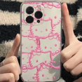 thumbnail image 1 of Cute Cartoon Hello Kitty For iPhone 13 12 Pro Max Mini 11 Pro X XR XS Max 6 6S 7 8 Plus Se2 Clear Phone Case Cover Coque LXY, 1 of 7