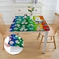thumbnail image 2 of Awypu Outdoor Fitted Square Tablecloth 100% Polyester Fiber 46*46, 2 of 8