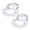 Transparent, variant on Scheam 2Pcs Patio Table Umbrella Hole Ring Plug and Cap Set for Glass Outdoors Patio Garden Table Deck Yard,Translucent
