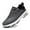 Gray, variant on FENLERN Men's Golf Shoes with Spiked Waterproof Leather Upper Air cushion shock-absorbing sports sneakers Shoe