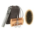 thumbnail image 1 of Mustache Beard Set, Rustproof Beard Cleaning Kit Safe Firm Brush Hair  for Home Travel Use, 1 of 7
