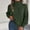 Army Green, variant on Amidoa Turtleneck Sweaters for Women Green Long Sleeve Cable Knit Lightweight Pullover Sweaters Cardigans for Women L