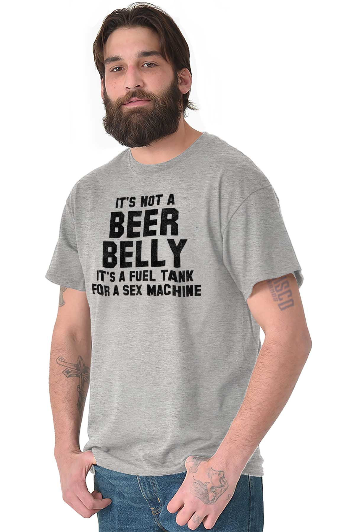 Decrement formel Nikke Crude Drinking Humor Not a Beer Belly Mens Graphic T Shirt Tees Brisco  Brands - Walmart.com