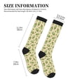 thumbnail image 2 of Lsque Kiwi Ice Cream Pattern Sport Compression Socks for Men & Women 15-20 mmHg Knee High Nurse Pregnant Running Medical and Travel Athletic, 2 of 6