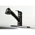 thumbnail image 2 of Kingston Brass GSC7575WEL Single-Handle 1-or-3 Hole Deck Mount Pull-Out Sprayer Kitchen Faucet in Oil Rubbed Bronze, 2 of 5