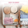 thumbnail image 7 of Unique Bargains Clear Toiletry Bag Transparent Makeup Bag Travel Zipper Cosmetic Organizer for Women 8.07"x2.56" Pink, 7 of 7