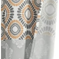 thumbnail image 6 of Bohemian Stripe Shower Curtain, 72" W x 72" L, Yellow & Gray - Boho Shower Curtain - Colorful Striped Bathroom Curtain - Maximalist & Boho Bathroom Decor, 6 of 6