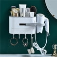 thumbnail image 2 of Wosthever Soporte para secador de pelo con cajón, estante para secador de pelo montado en la pared, organizador Universal para secador de pelo sin Accesorios de baño Wosthever HA022252-00, 2 of 6