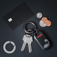 thumbnail image 4 of Fashion Carabiner Keychain w/ 2 Matching Key Rings Set, 100 Series Universal Size, Pure Round Circle Design, Strong, Solid Metal Keychain Clip, Key Clip, Key Organizer, 4 of 6