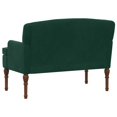 thumbnail image 5 of vidaXL Loveseat with button tufted Dark Green 43.70 x 25.59 x 31.10 in, 5 of 5