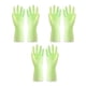 thumbnail image 1 of Paquete de 3 guantes de limpieza reutilizables - Guantes para lavar platos con palmas en relieve - Guantes domésticos impermeables para lavandería, 1 of 5
