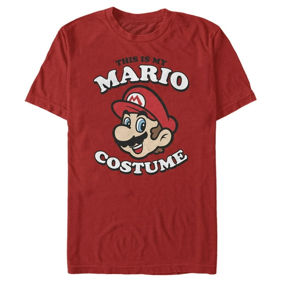 Men's Nintendo This is my Mario Costume Graphic Tee Red 2X Large