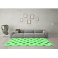 thumbnail image 3 of Ahgly Company Indoor Rectangle Solid Emerald Green Modern Area Rugs, 8' x 10', 3 of 4