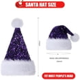 thumbnail image 2 of Personalized Sequin Santa Hat for Adults, Red Glitter Christmas Party Hat, Xmas Halloween New Year Holiday Headwear, 2 of 5
