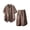 Coffee, variant on hotojiny Men's 2 Piece Shorts Set Oversized Button down Shirt and Wide Leg Shorts Casual Clothing Plus Size Matching Outfits(White,X-Large)
