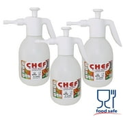 Food Grade BPA Free Sprayer Pump 2 Liters / 67 oz Use for Water, Vinegar, Milk, Juice, Beer, Liquor, Liquid Seasoning (3 Bottles)