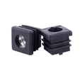 thumbnail image 1 of Square Tubing Pipe End Caps Insert Plugs M8 Thread 20X20mm 40Pcs Black, 1 of 7