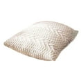 thumbnail image 1 of Funda de almohada decorativa de punto de algodón, funda de cojín de doble cable, cálida funda de almohada para sofá cama de 18" x 18" (solo funda, beige), 1 of 6