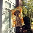 thumbnail image 2 of Chocolate Labrador Fall House Flag, 2 of 4