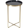 thumbnail image 2 of Renwil Table d'Appoint Style Glamour en Laiton et Émail, 2 of 2