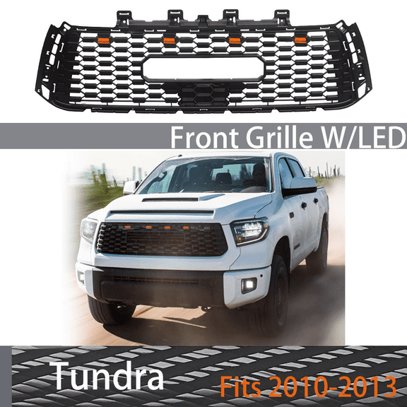 For Toyota Tundra 2010-2013 TRD Style W/LED Front Grill