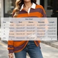 thumbnail image 3 of Mifsaly Womens Oversized Sweatshirts Striped Button Down Collared Pullover Tops Fall Winter Fashion Stylish Y2K Street Daily Going Out Lounge Outfits, 3 of 9