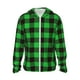 thumbnail image 1 of Fotbe Buffalo Plaid Green Black Chaqueta con Protección Solar UPF 50+ para Hombre y Mujer, Camisa con Capucha y Bolsillos-Small, 1 of 7