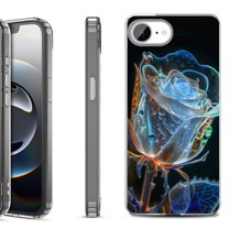 Shockproof Protective Phone Case for iPhone 16e, by OneToughShield - Glowing Rose