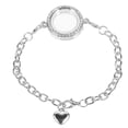 thumbnail image 4 of EeaseCA Crystal Living Memory Locket Bracelet Jewelry for Floating Charms Gift (White K), 4 of 8