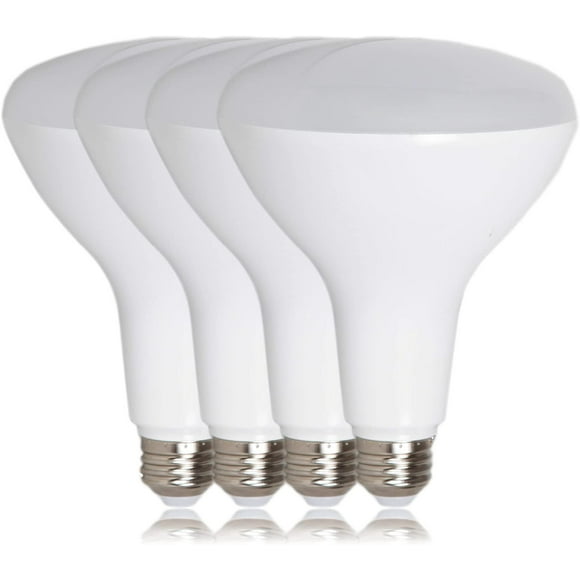 BR40 LED Light Bulbs - 2700K Soft White Flood Light, 1100 Lumens, 13 Watt or 75 Watt Equivalent Dimmable Bulbs, Energy Star Rated, Perfect for Kitchen, Bedroom, and Living Room Use - 4 Pack