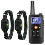 VINSIC Dog Training Collar for 2 Dogs,Rechargeable Dog Shock Collar w/3 Training Modes, Beep, Vibration and Shock, Waterproof Pet Training Collar, Up to 1000Ft Remote Range, Dog Training Set with Remote