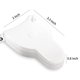 thumbnail image 4 of Cinta métrica retráctil de 60 pulgadas con pasador de bloqueo y botón para fitness, sastre y costura, color blanco, 4 of 5