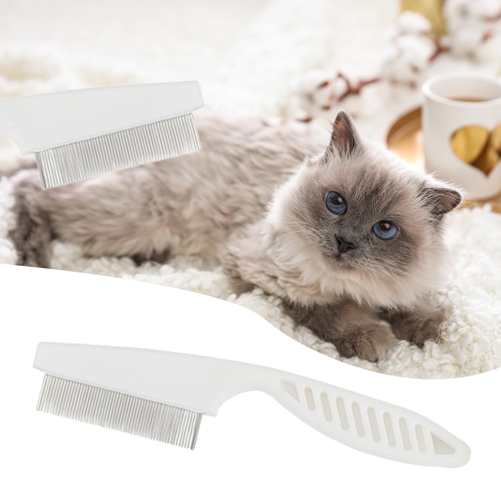 NUZYZ Pet Hair Comb Laborsaving Pet Dog Cat Hair Cleaning Brush Pet