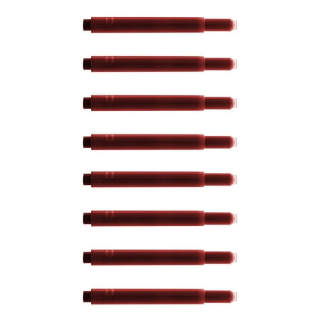 Monteverde Fountain Cartridges Pen Refill Medium Point Red Ink 8 Pack (L303RD)