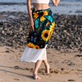 thumbnail image 6 of Sunflower Chic Chiffon Beach Dress & Skirt Set for Women - for Summer Days at the Beach, 6 of 6