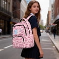 thumbnail image 6 of Pzuqiu Pink Axolotl Print School Backpack for Girls 17 Inch Ultra Soft Breathable School Bag with Multi Pockets Padded Straps for 8-14 Years Old Primary Middle School, 6 of 7