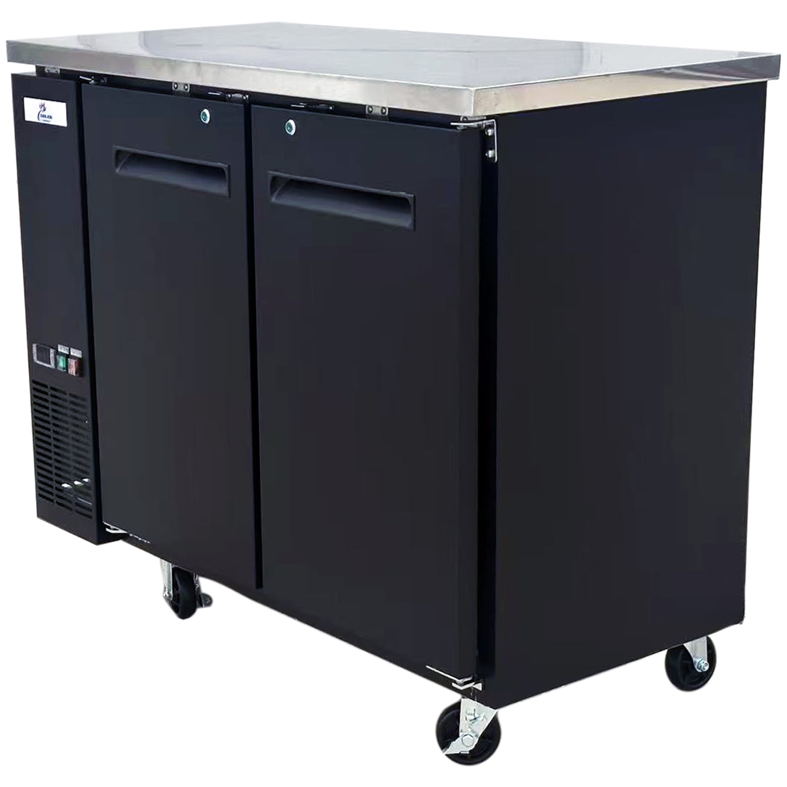 48" Commercial Back Bar Cooler – NSF Certified Beer Case Refrigerator with Solid Doors, R290, 11.8 Cu.Ft