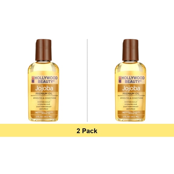 Hollywood Beauty Jojoba Hair Oil, 2 oz - 2 Pack