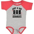 thumbnail image 3 of Inktastic Just a Kid Who Loves Dominoes Boys or Girls Baby Bodysuit, 3 of 5