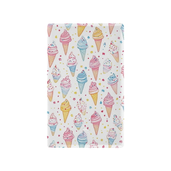 Yayeee Blank Wall Plate Cover 1-Gang 4.5"x2.7" Home Unused Decorative Outlet, Colorful Ice Cream Pattern