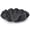 Starry Black, variant on Scalloped Decorative Bowl Home Decor - 12.6" Modern Handicraft Large Shell Ruffle Decorative Fruit Bowl for Kitchen Counter, Chic Key Tray for Entryway Table, Artificial Stone Beige