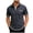 Dark Gray, variant on Mens Golf Shirts Summer Short Sleeve Button Down Collared Shirt Casual Lightweight Loose Fit Business Work Shirts with Pocket Wine XL