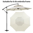 thumbnail image 4 of Waterproof Double Layer Polyester Patio Umbrella Canopy for 8 Ribs, Sunproof, Replacement Top with Easy Installation, 4 of 7