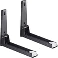 thumbnail image 1 of 2 piezas de rejillas para microondas de acero inoxidable, soporte para microondas con brazo extensible, estante para microondas de pared, 1 of 5