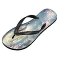thumbnail image 2 of YAZAOOSummer Flip Flops Creatively Hummingbird Flowers Moon Water Simple Beach Sandals, 2 of 8