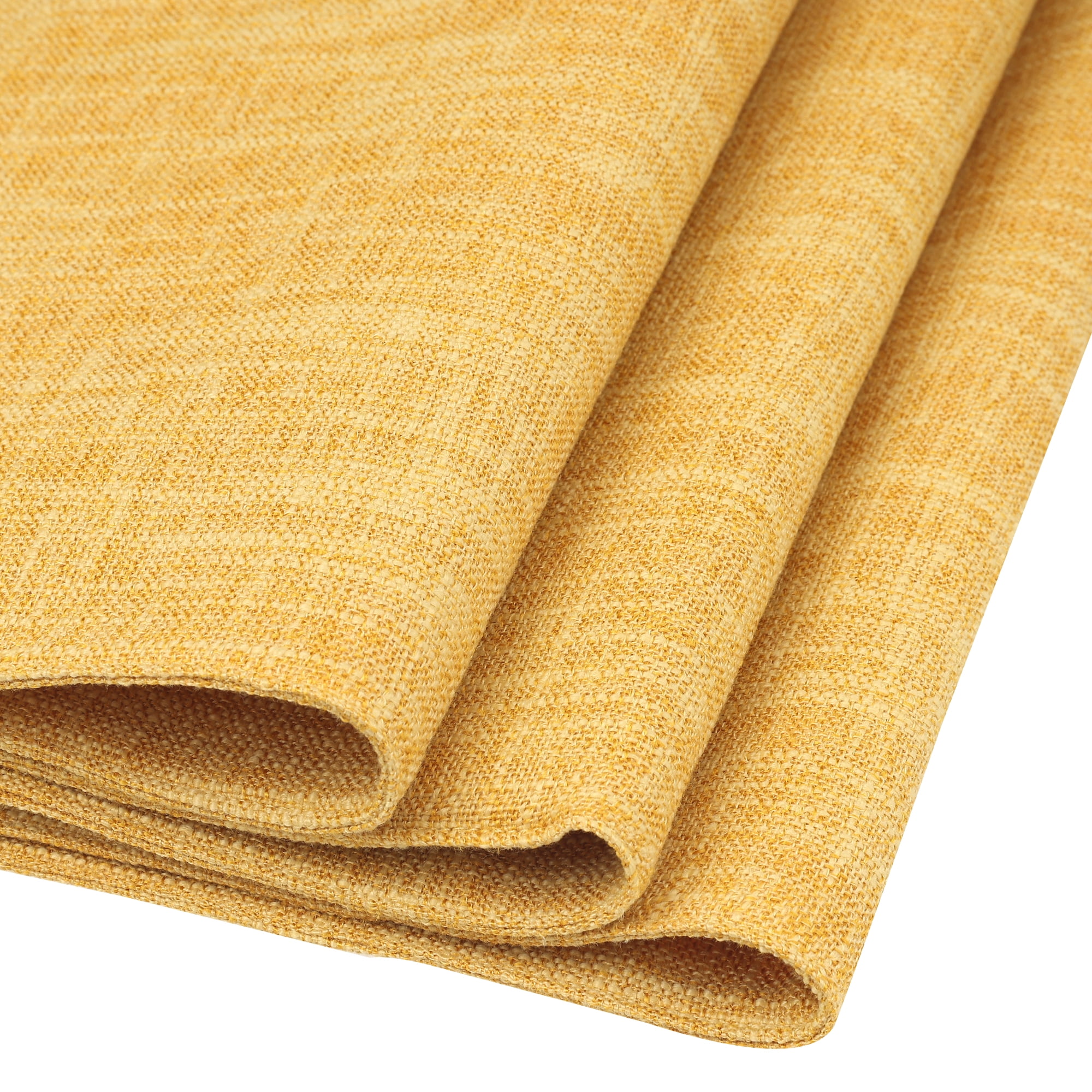 Unique Bargains 1 Pack Solid Color Table Runner Long Linen Table Banner Yellow 12"x63"
